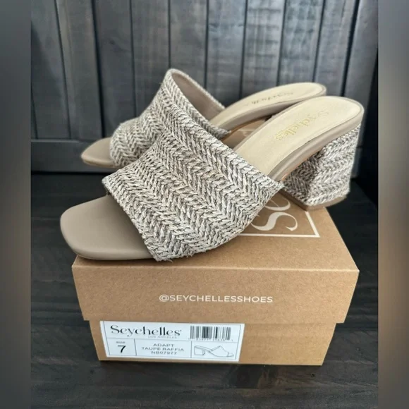 Seychelles Tapia Raffia Sandal Sz 7 - Picture 4 of 8